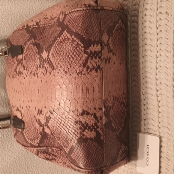 Coach Python Leather Handbag - Picture 4 of 7